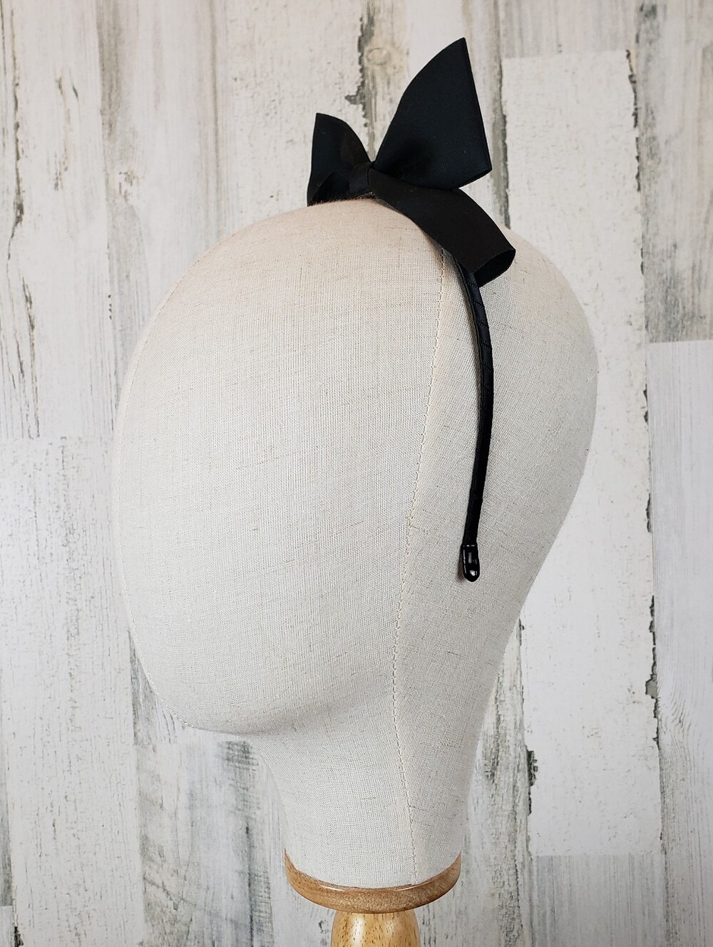 Black Satin Bow Headband - Classic Women’s Hair Accessory